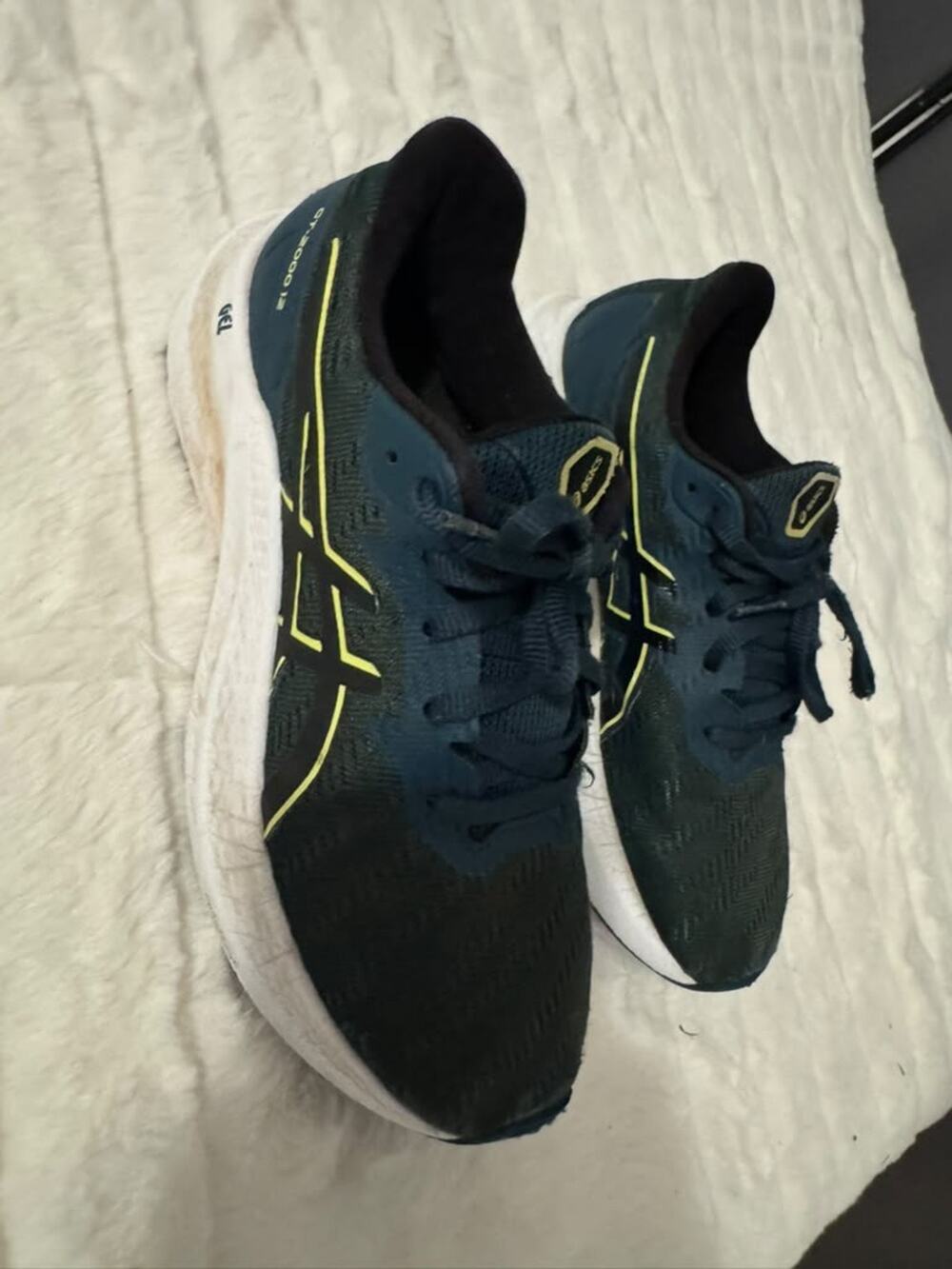 ASICS Women's Running Shoes Size US 4.5 EU 37 Blue Green Pre-Owned